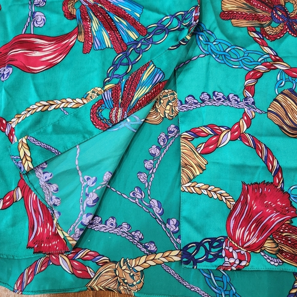 Vintage 90s gold label Victoria's Secret silk button down shirt size M/L retro - Picture 7 of 9